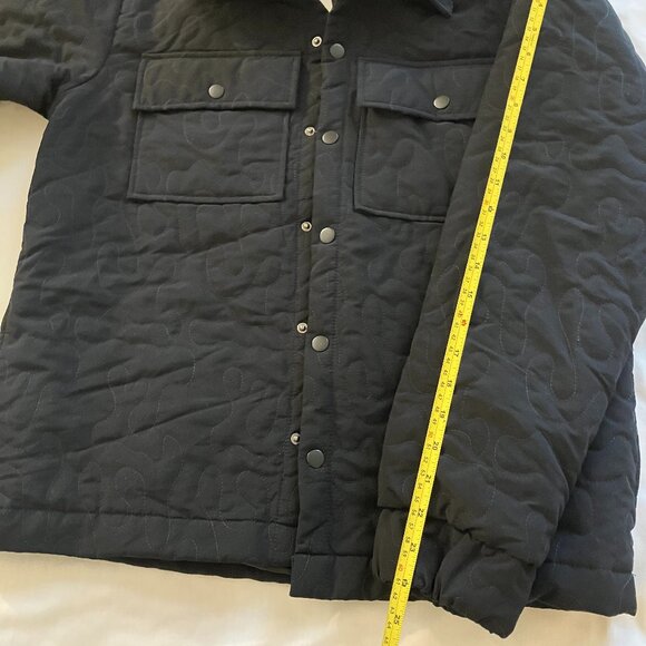 Mode of One Men's Quilted Jacket Deep Black Size S - Picture 9 of 9